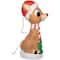 24" Rudolph Lighted Blow Mold with Christmas Tree Decor